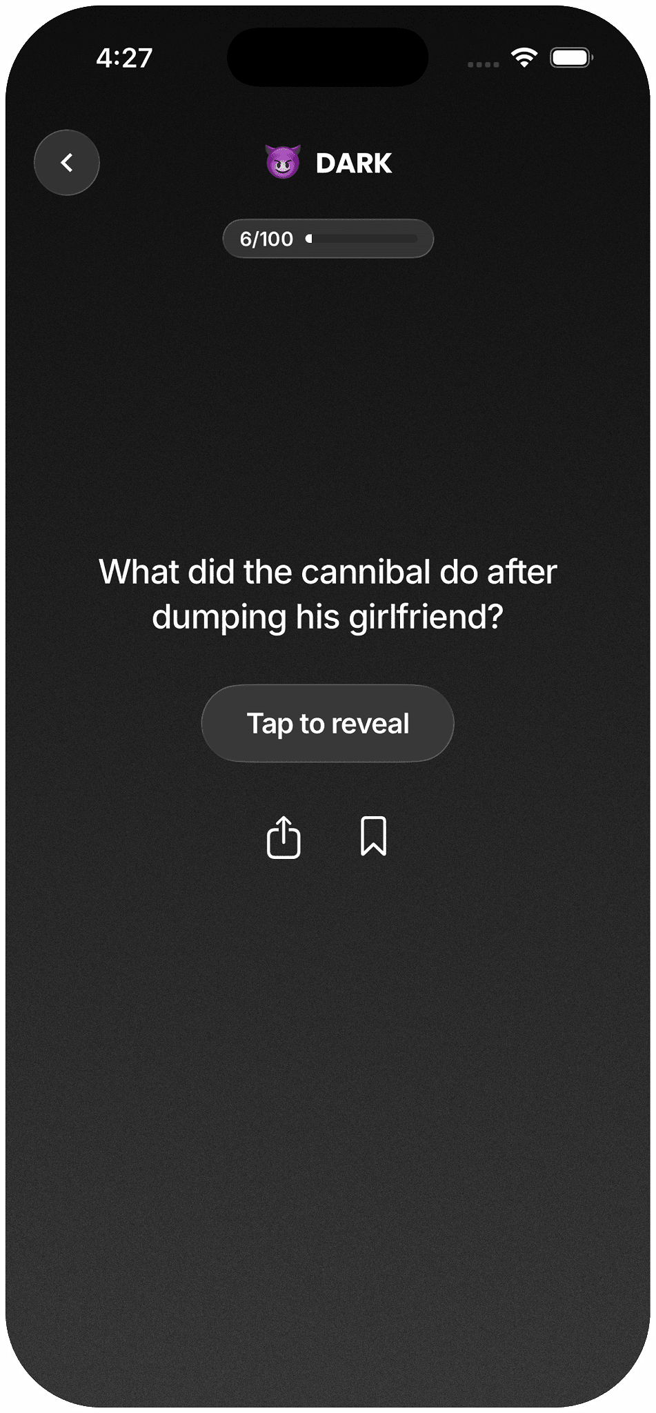 Dead app screenshot